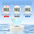 b&h Baby Bath Thermometer, White Swan Shaped Baby Safe Floating Bath Thermometer - Easy to Read Screen