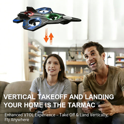 360 Foam Remote Control Airplanes, RC Planes with Light, RC Airplane Fighter Jet, Flip, Stunt Roll, Drones for Men