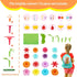 3-6 Years Old Toddler Toys - Flower Garden Building Toy with Insect Pegs, 153Pcs Educational STEM Stacking Set