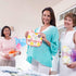 6Pcs Baby Feeding Bibs, Waterproof Toddler Bib Set with Crumb Catcher Pocket for 6-24 Months