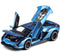 Lambo Toy Car Sian FKP3 Die-Cast Model with Lights and Sound Pull Back Toy for Boys Age 3-6