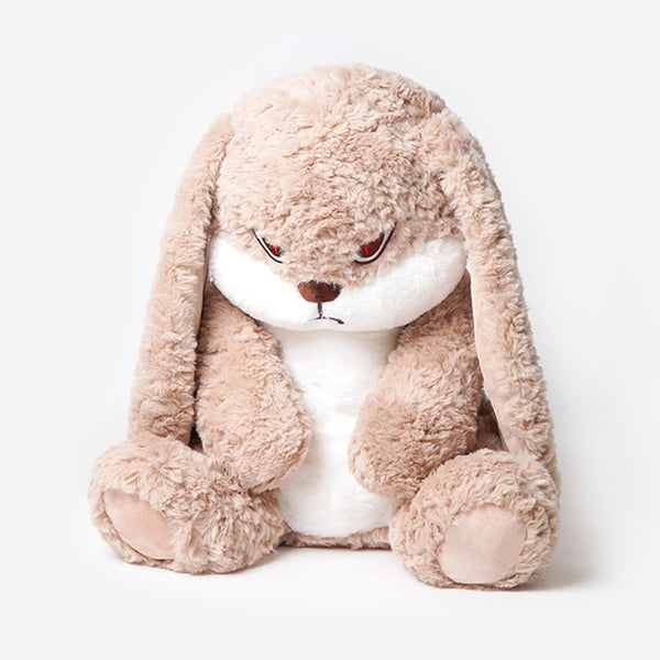 ZEIO Grumpy Bunny Stuffed Animal, 15.7" Plush Rabbit Stuffed Animals with Floppy