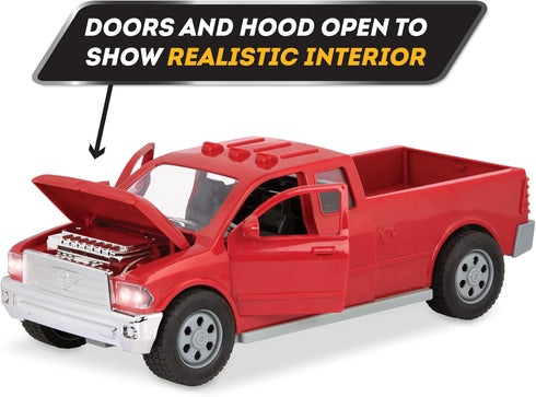 17 Inch 3+ Driven by Battat Large Pick-Up Truck Toy for Kids Utility Vehicle with Opening Doors & Tailgate Built Tough