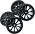 63mm X 26mm Hard Tires Plastic Wheel Compatible with 1/10 Traxxas HSP Tamiya HPI Kyosho On-Road Drifting RC Car (4-Pack)