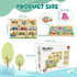 2-4, 6 Pack 1-3 3-5 Wooden Peg Puzzles for Toddlers Educational Peg Puzzles Montessori Toys, Learning Puzzles for Kids