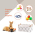 Decorative Rectangular Fabric Storage Bin Organizer Basket with Wooden Handles for Clothes, 12.6x8.7x4.7 inch, White