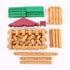 90 Set 3 4 5 6 Joqutoys Pcs Wood Building Blocks Toy for Toddlers, Classic Wooden Cabin Log Preschool Education Toy