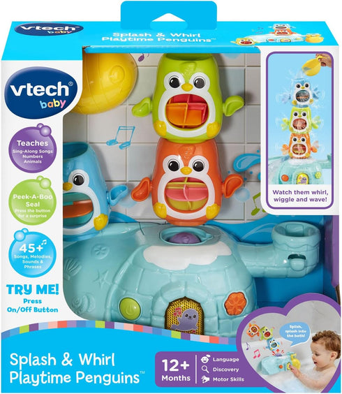 VTech Bath Toy: Splash and Whirl Penguins for Toddlers