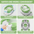 TPN 6 5 Baby Bath Seat for Babies Months & Up, Non-Slip Toddler Bath Seat with PCS Waterproof Emoji Stickers, Portable