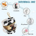 Panda Round Pacifier Storage Case with Zipper, Portable Pacifier Case for Travel, Diaper Bag & Purse, Pacifier