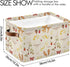 Closet Mushroom Rectangle Storage Basket Collapsible Storage Bin for Nursery Toys Books Waterproof Baskets for Shelves