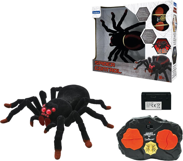 LEXiBOOK, Realistic Remote Controlled Tarantula/Spider, 8 Hairy Legs, 2 mandibles, Light Effects