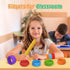 6 Pack Slap Bracelets Textured Silicone Fidget Bracelet for Autism,ADHD,Anxiety Relief Sensory Calming Tools Special