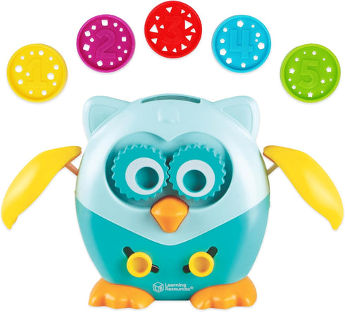 Learning Resources Hoot the Fine Motor Owl - 6 Pieces, Ages 18+