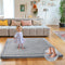 Mallify Ultra Soft 1.3" Thick Baby Play Mat for Floor, Large Velvet