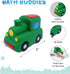 DolliBu Train Bath Buddy Squirter - Floating Green Rubber Bath Toy - Fun Water Play for Toddlers