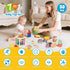 18-36 7-in-1 Set LearnToy Baby Toys Months, Montessori Activity - Stacking Blocks, Infant Teething Toy & Sensory Bin