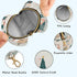 YETTASBIN Christmas Village Portable Pacifier Holder Case with Metal Hook Buckle & Zipper for Diaper Bag and Stroller