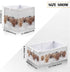 Closet linqin Scottish Highland Cow Print Rectangle Storage Basket, Foldable Open Storage Bins Baby Nursery Organizing