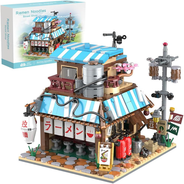 RAVAYO Japanese Ramen Shop Building Blocks Set - Mini Brick Simulation Architecture