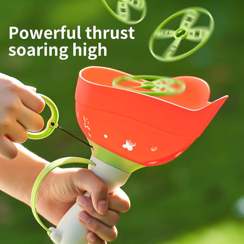 Outdoor Flying Disc Launcher Toy (2PCS), Catching Games for Kids Ages 4-8, Fun Toddler Toy for Ages 3-8