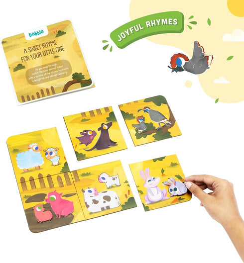 Mother and Baby Animal Match Puzzle - Happy Farm Family Puzzles for Kids Ages 2-4 - Animal Puzzles for Toddlers