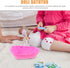 Set 12'' Toyvian Toy Bathtub for Dolls, Baby Doll Real Working Bath Electric Bathtub with Shower and Faucet Pretend