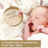 Hello World Sign for Baby Announcement: Gender-Neutral Wooden Welcome Newborn Signs for Hospital with Footprint - Baby