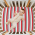 Pigsaly 27x39 Inch Crib Sheets Red White Grey Stripe Baby Sheet for Standard Crib Mattress Boys Girls Toddler Bed