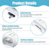 Duoxiate Trimmer 2-Speed Rechargeable Electric Nail Clipper with LED Light, Automatic Nail with Built-in File