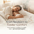 abbybabies 39"x30", Reversible Soft Baby Blanket, Grow-with-Baby for Boys and Girls, Bamboo Viscose & Cotton, Receiving