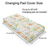 Safari Jungle Animals Trees Changing Pad Cover Lion Elephant Giraffe Monkey Hippo Sun Leaves Baby Diaper Change Table Sheets for Boy Girl Soft Breathable Stretch Fitted Changing Table Mats 32''x16''
