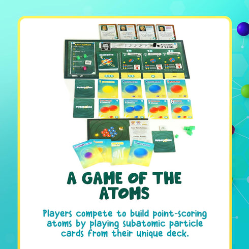 Subatomic: an Atom Building Game (2nd Edition) | Educational Chemistry Game About Elements, Protons, Neutrons, Electrons
