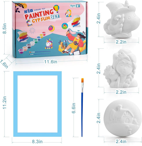 KODATEK 62 Pieces Unicorn Painting Kit, Arts and Crafts for Kids, DIY Creative Activity, Unicorn Toys Gift for Girls