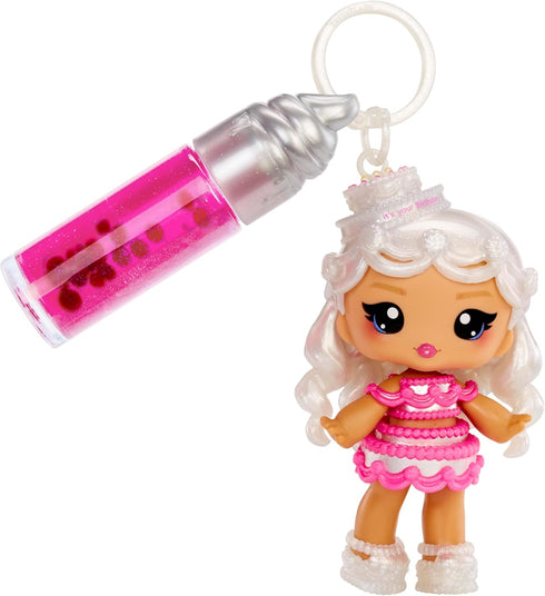 Yummiland 4+ Lip Gloss Doll: Sour Sweeties - Misty Cakes Includes DIY Lip Gloss + Removable Keychain, Cosmetic Play