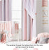 W52 L63/Per Set 2) NICETOWN Baby Room Decor, Short Window Curtains for Girls Bedroom, Mix & Match Elegance White Sheer
