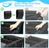 W1,W2) Stroller Snack Tray with Anti-Falling Bottle Holders for Wonderfold Wagon,Waterproof Faux Leather Interior,Easy