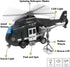 Liberty Imports Police Rescue Helicopter Friction Powered Toy Vehicle for Boys | Push and Go Chopper with Pretend Play