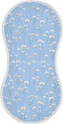 decor gift Cotton Muslin Burp Cloth Breathable Daisy Flower Pastel Blue Baby spit up