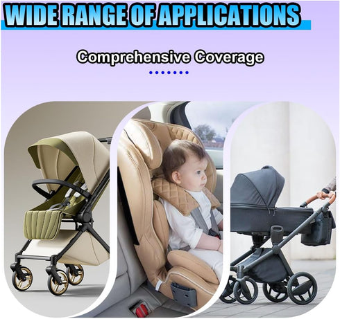 Tuxihapp (2PCS) Baby Car Seat Sun Shade Cover, Reflective Infant Car Seat Cooler Heat Protector with UV Protection