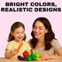 20 Playset Set Pieces Play Vegetables - Life-Sized Toy Food for Kids Kitchen, Healthy Farmer's Market Grocery Pretend