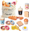 Inslat Wooden Bakery Playset Food Toys, Kids Pretend Play Food Baking Set Kitchen