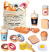 Inslat Wooden Bakery Playset Food Toys, Kids Pretend Play Food Baking Set Kitchen