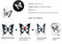 Butterfly Wall Stickers Decal - 36 PCS 3D Black and White Butterfly Stickers with Adhesive for Baby Kids Bedroom