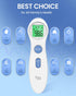 Forehead Thermometer for Adults and Kids, Digital Infrared with Fever Alarm and No-Touch Reading