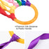 ANCIRS 2 Pack Rainbow Hand Kites, Plastic Dancing Ribbon Streamer Wand for Indoor Outdoor Party Play