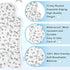 Pinkunn Gel Car Seat Cooler Pad - Breathable Ice Cooling Pad for Summer Chair, Stroller, Baby Dining Chair (Gray Star)
