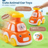 1-2 6 Pack 0-2, 6-9-12-18 1-3 Jyusmile Press and Go Car Toddlers Toys for Year Old Boy, Animal Baby Cars Toys for Age