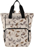 SUABO Hand Drawn Leaf Pattern Baby Diaper Bag Backpack Large Bag Waterproof Travel