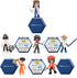 Mystery Figures 6 Pack - Six 2.75-Inch Action Figures with Unique Accessories, Mix and Match, Exclusive Code